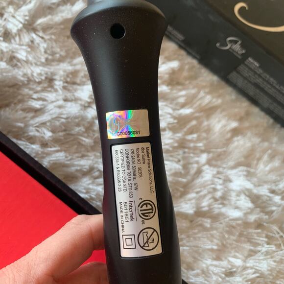 Sultra the Bombshell 1" Clipless Curling Iron Tourmaline Black NWB - Picture 7 of 12